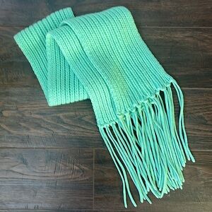 J Crew knit scarf - aqua